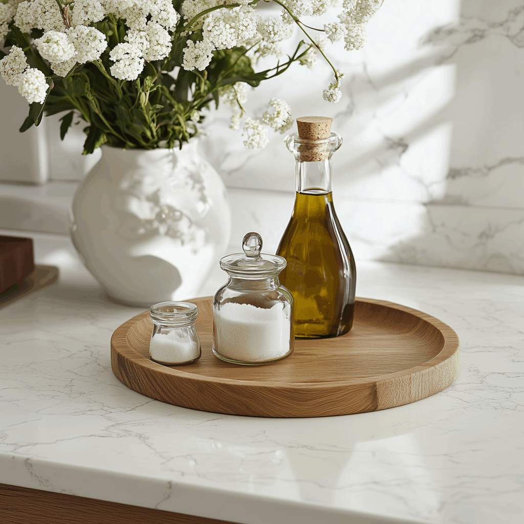 decorative tray white kitchen 