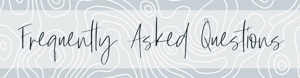 Frequently Asked Questions banner for The Intentional Design Studio