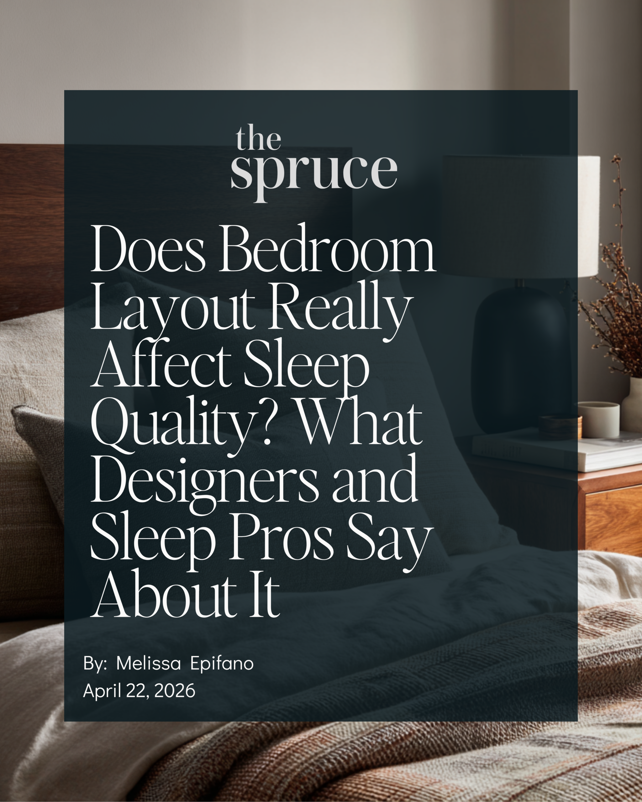 The Spruce press feature cover for Catherine Shuman's interview on bedroom design and nervous system rest